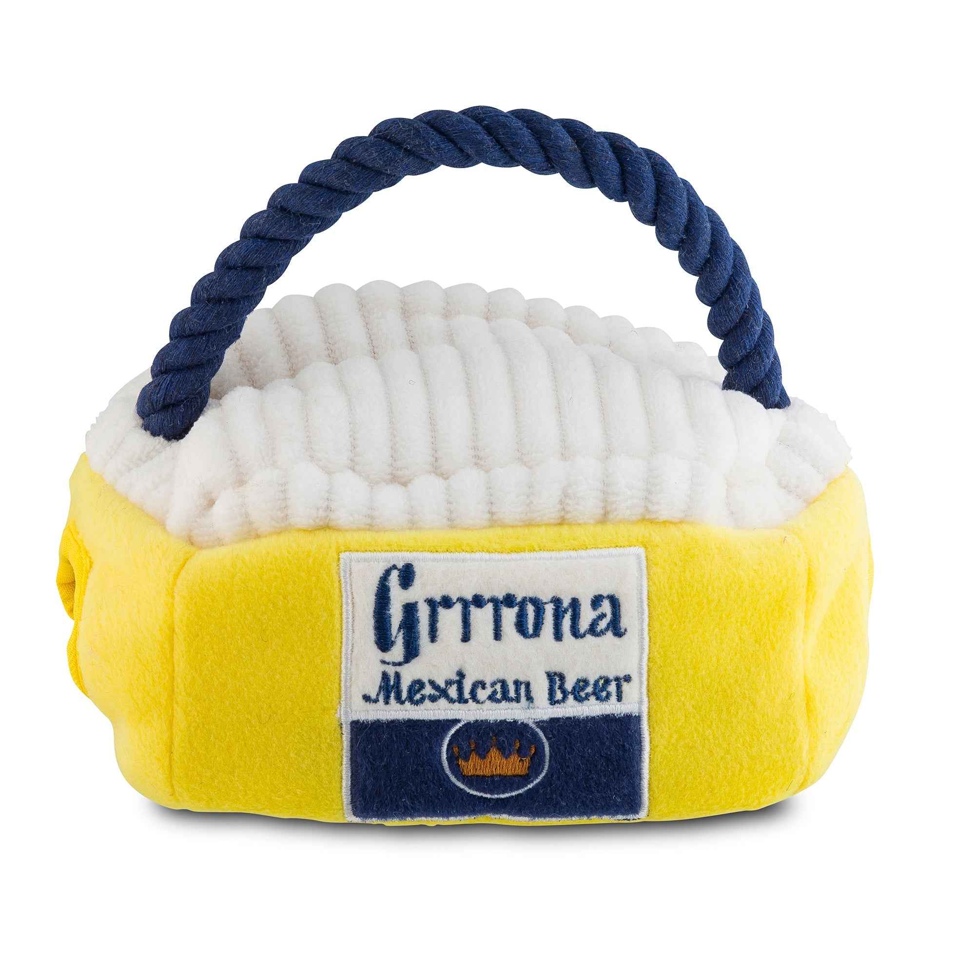 Haute Diggity Dog Grrrona Cooler Interactive Plush Dog Toy