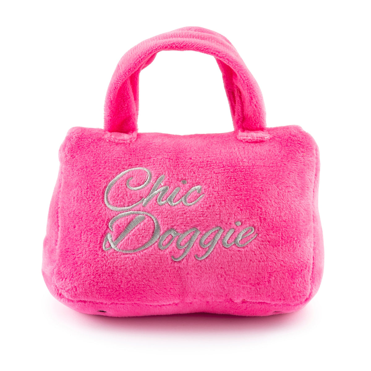 Haute Diggity Dog Barkin Bag - Pink w/ Scarf (Chic Doggie) Plush Dog Toy