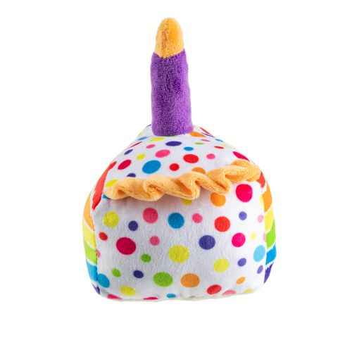 Haute Diggity Dog Birthday Cake Slice Plush Dog Toy