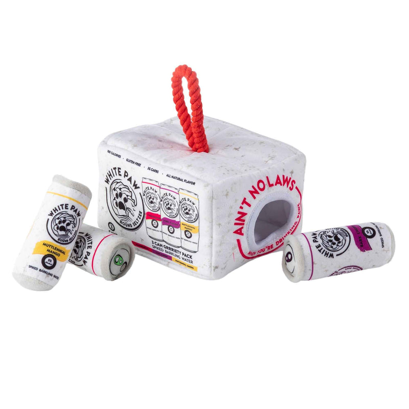 Haute Diggity Dog White Paw Grrriety Pack Activity House Plush Dog Toy