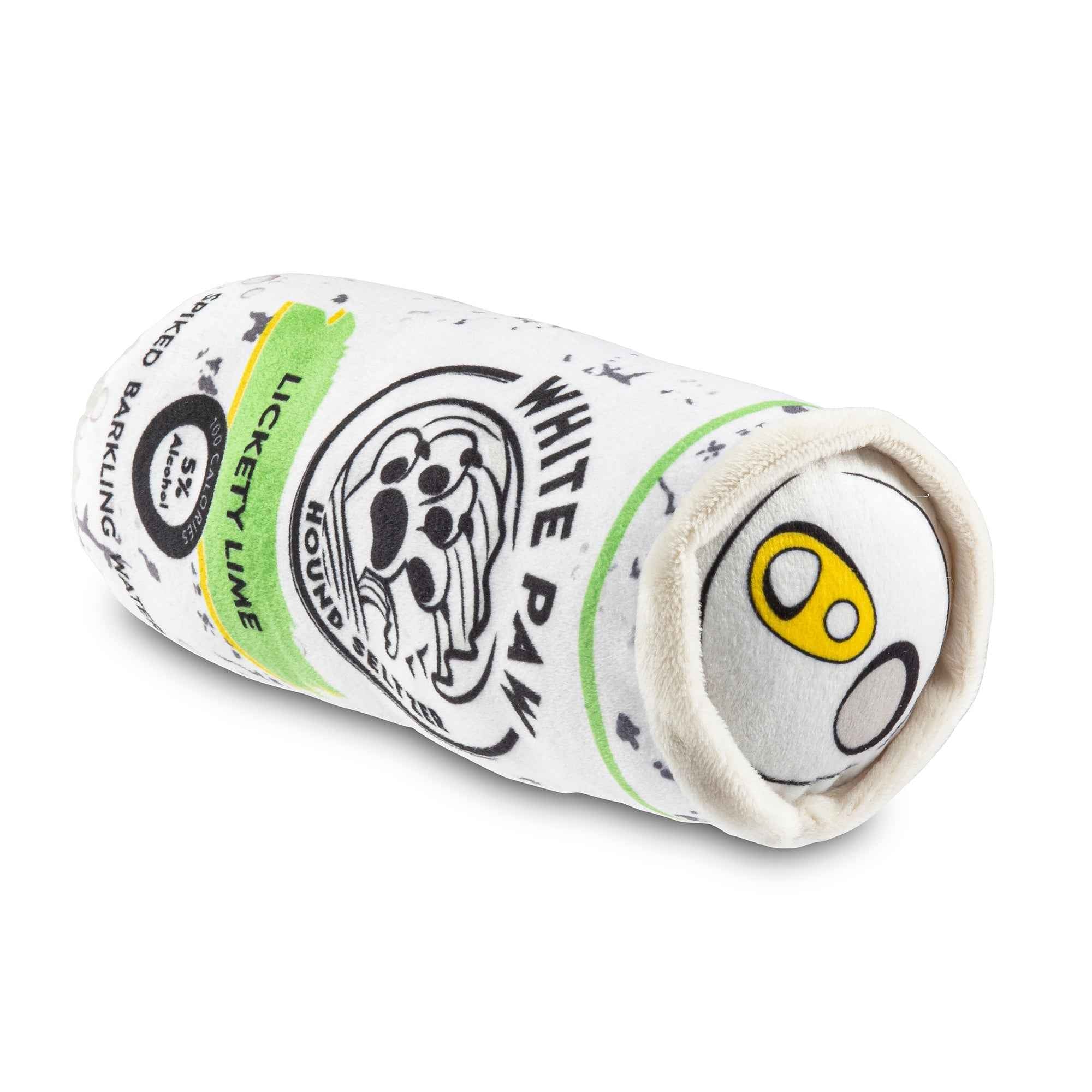 Haute Diggity Dog White Paw Lickety Lime Plush Dog Toy