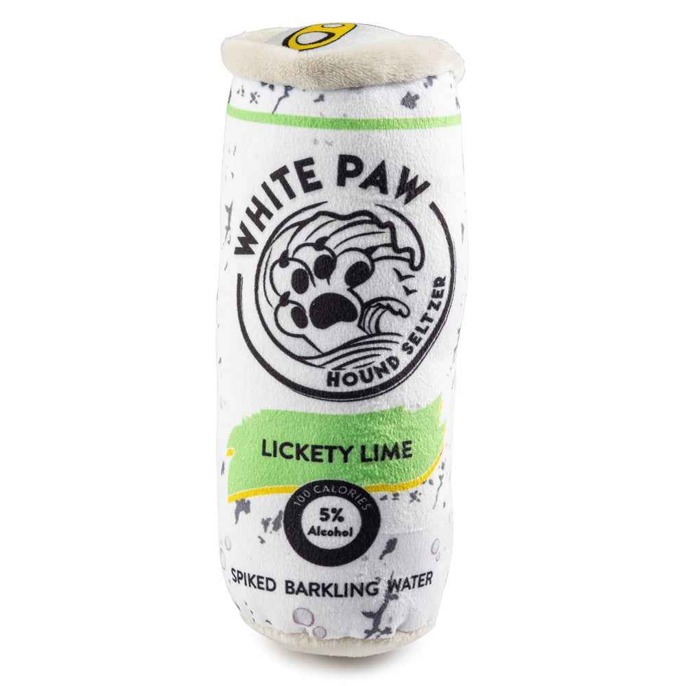 Haute Diggity Dog White Paw Lickety Lime Plush Dog Toy