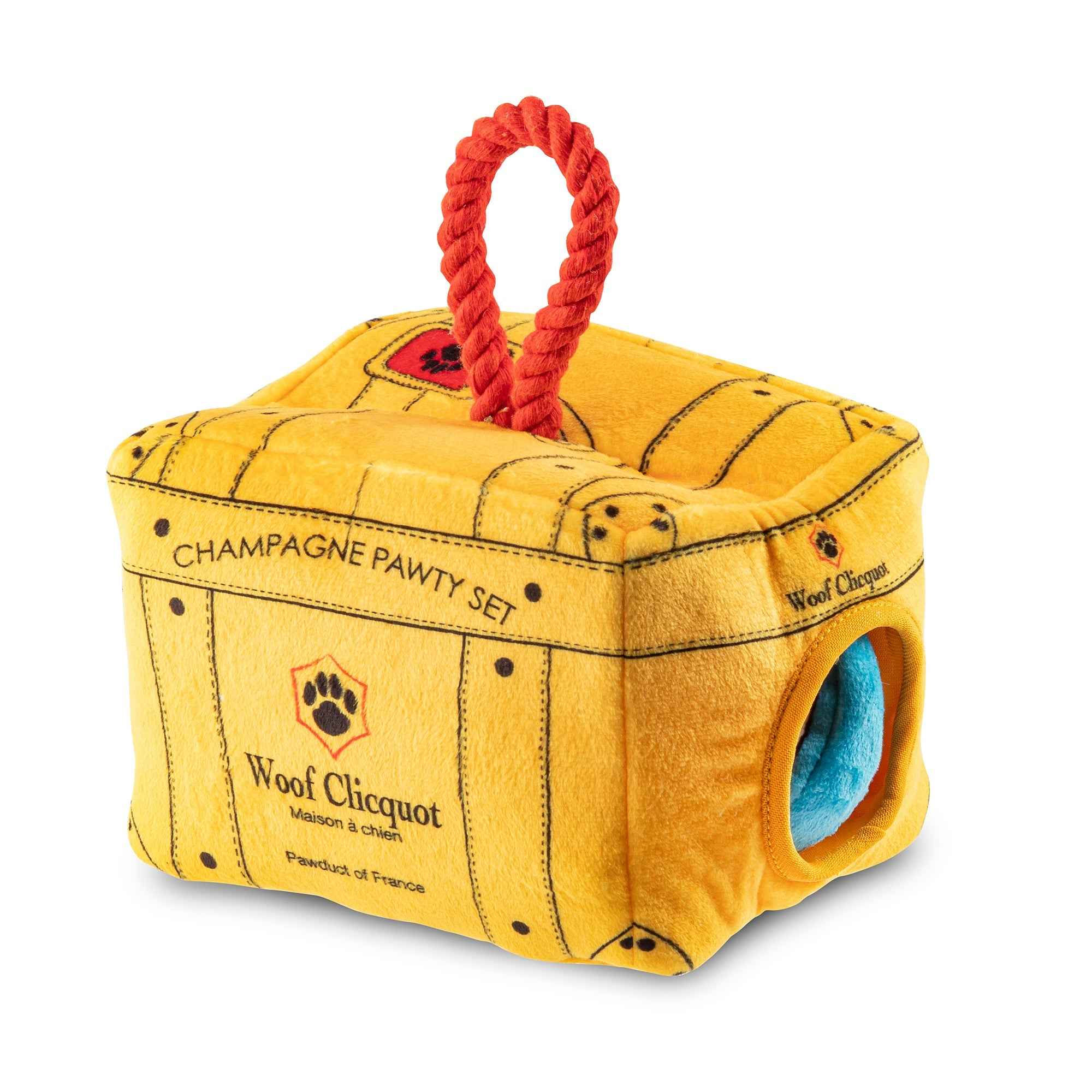 Haute Diggity Dog Woof Clicquot Pawty Set Plush Dog Toy