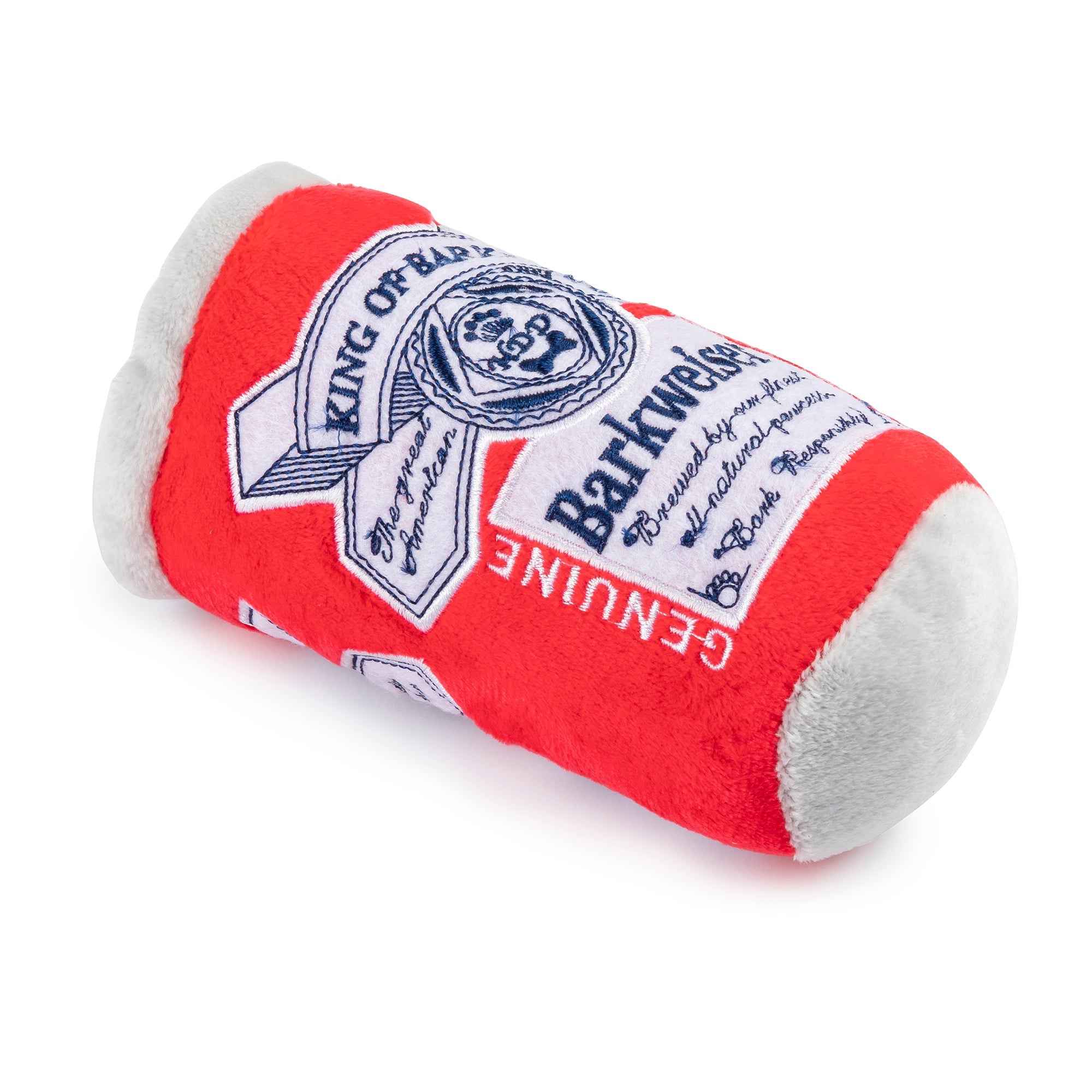 Haute Diggity Dog Barkweiser Can Plush Dog Toy