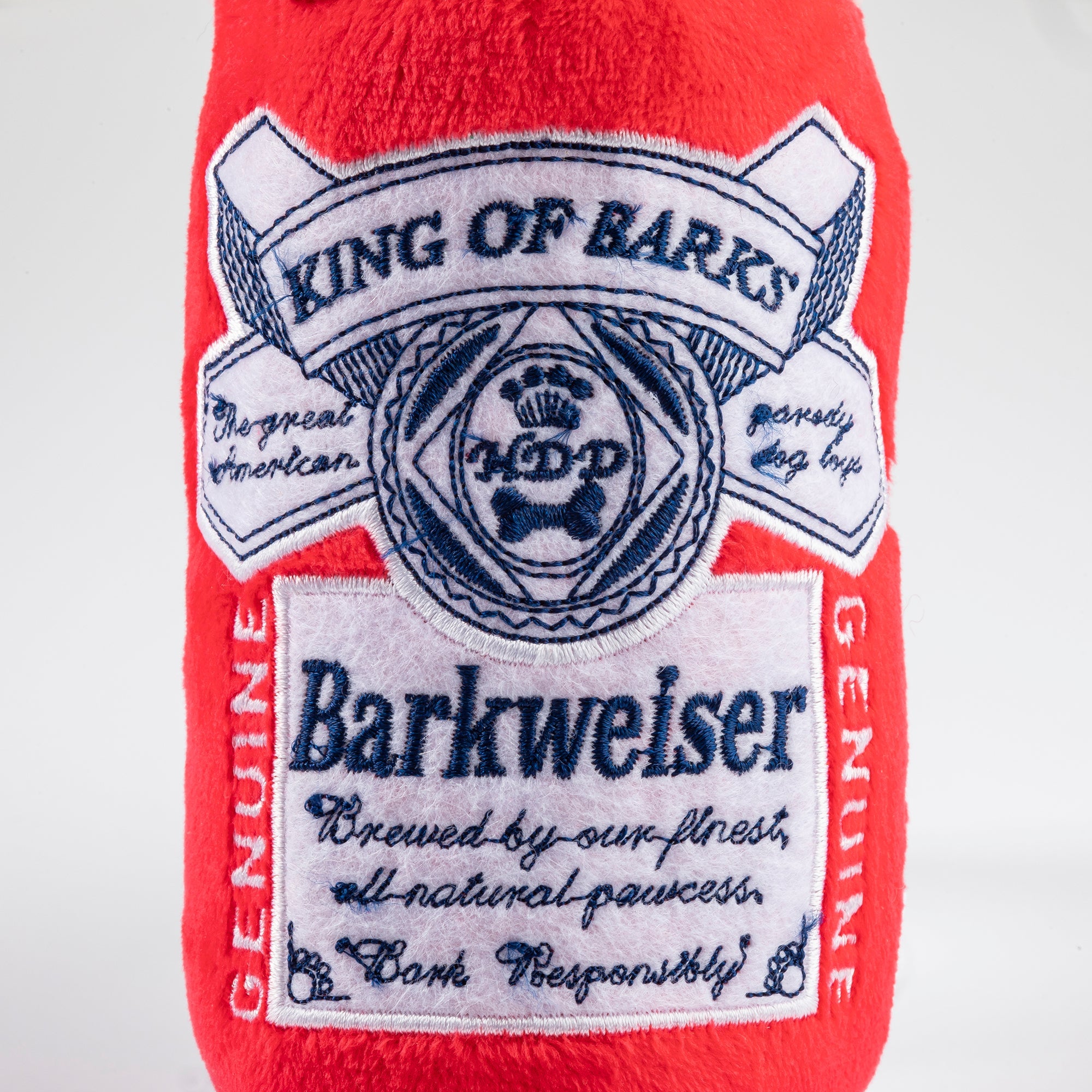 Haute Diggity Dog Barkweiser Can Plush Dog Toy