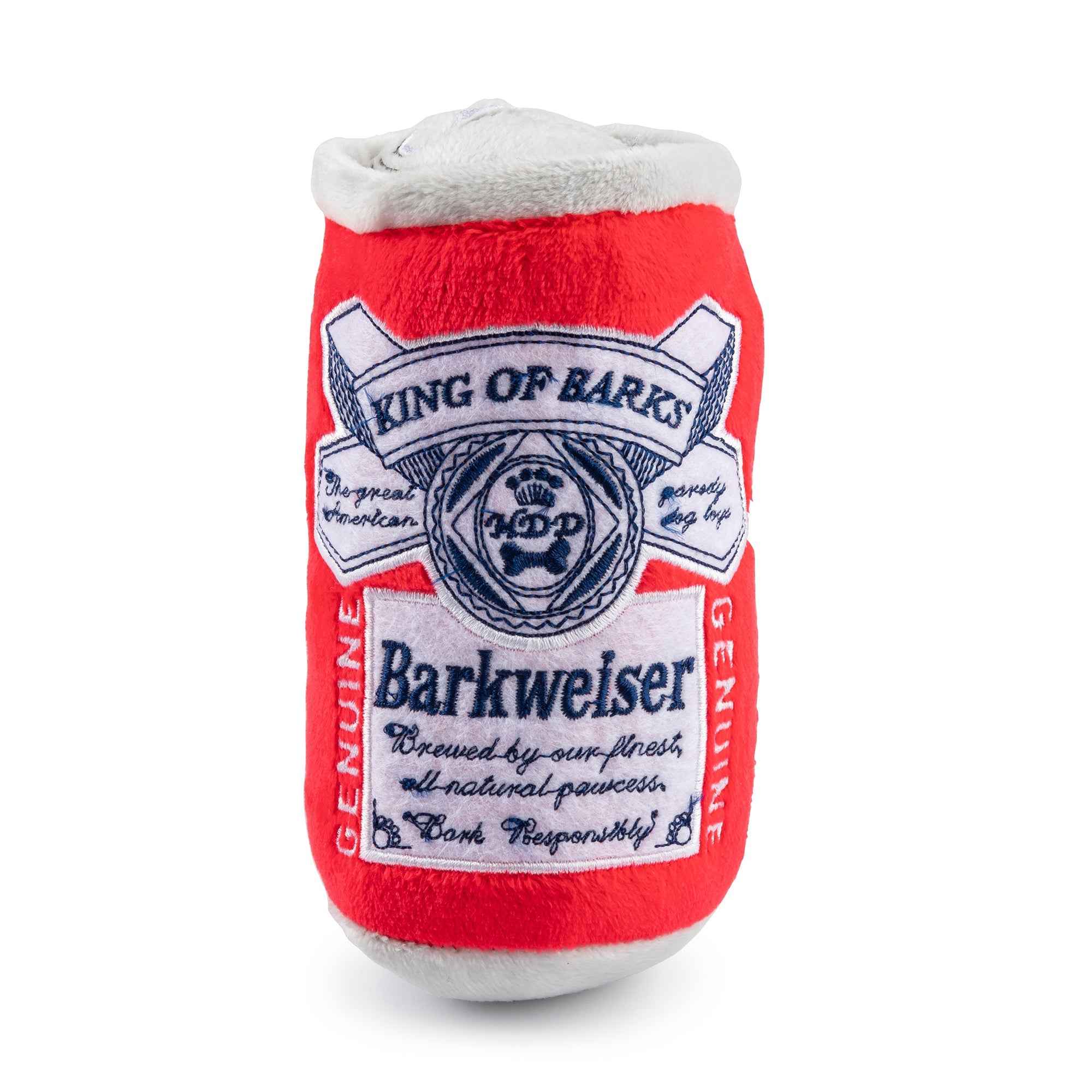 Haute Diggity Dog Barkweiser Can Plush Dog Toy