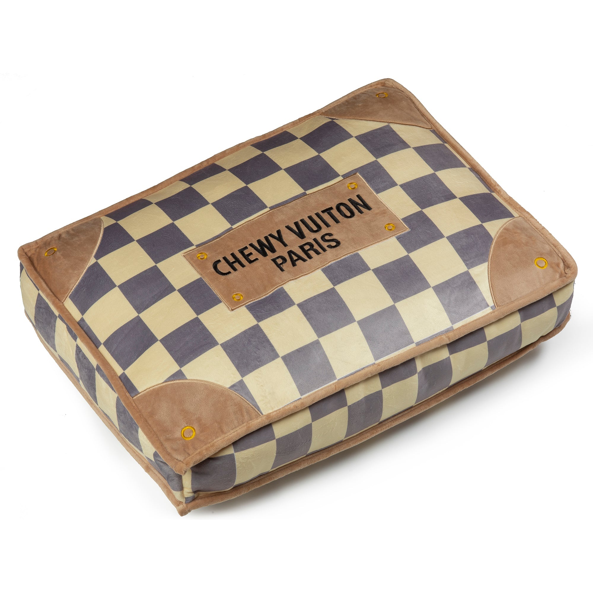 Haute Diggity Dog Checker Chewy Vuiton Bed Dog Bed