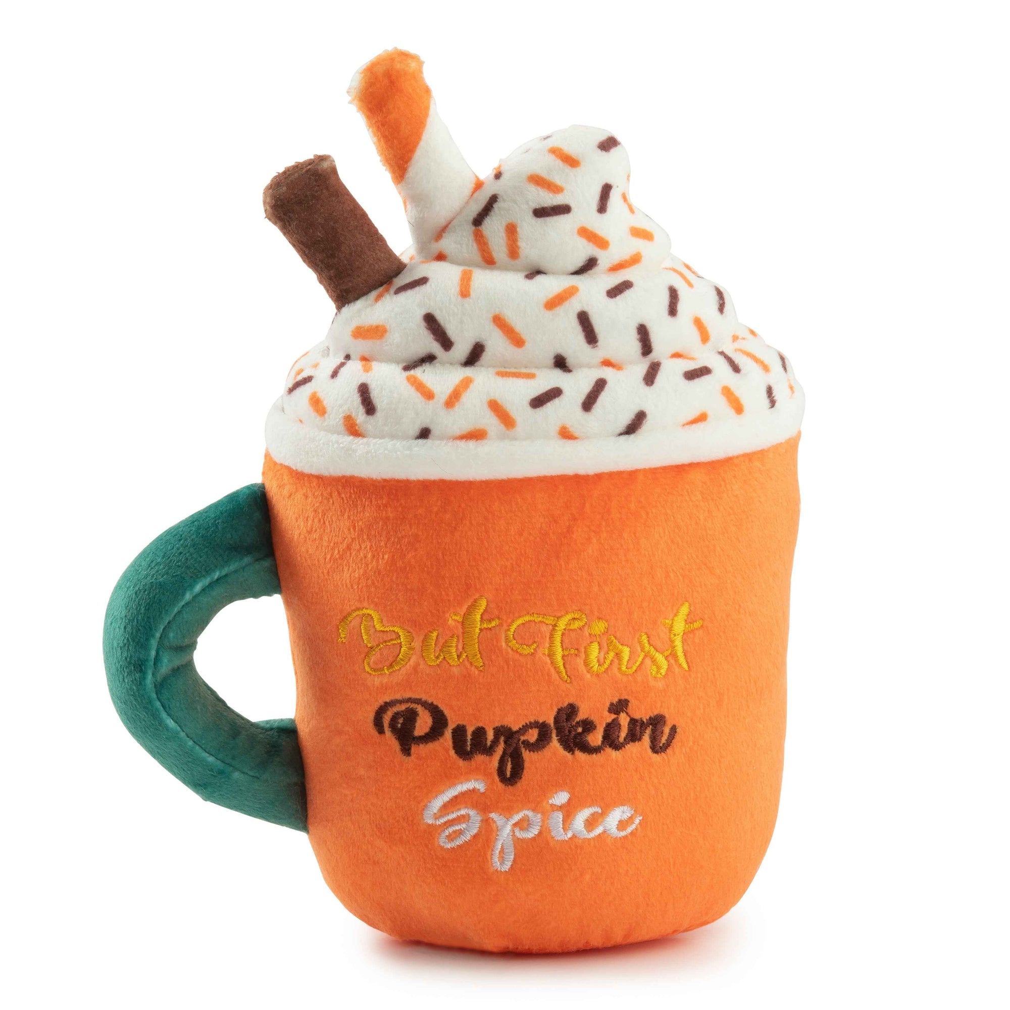 Haute Diggity Dog Pupkin Spice Latte Mug Plush Dog Toy