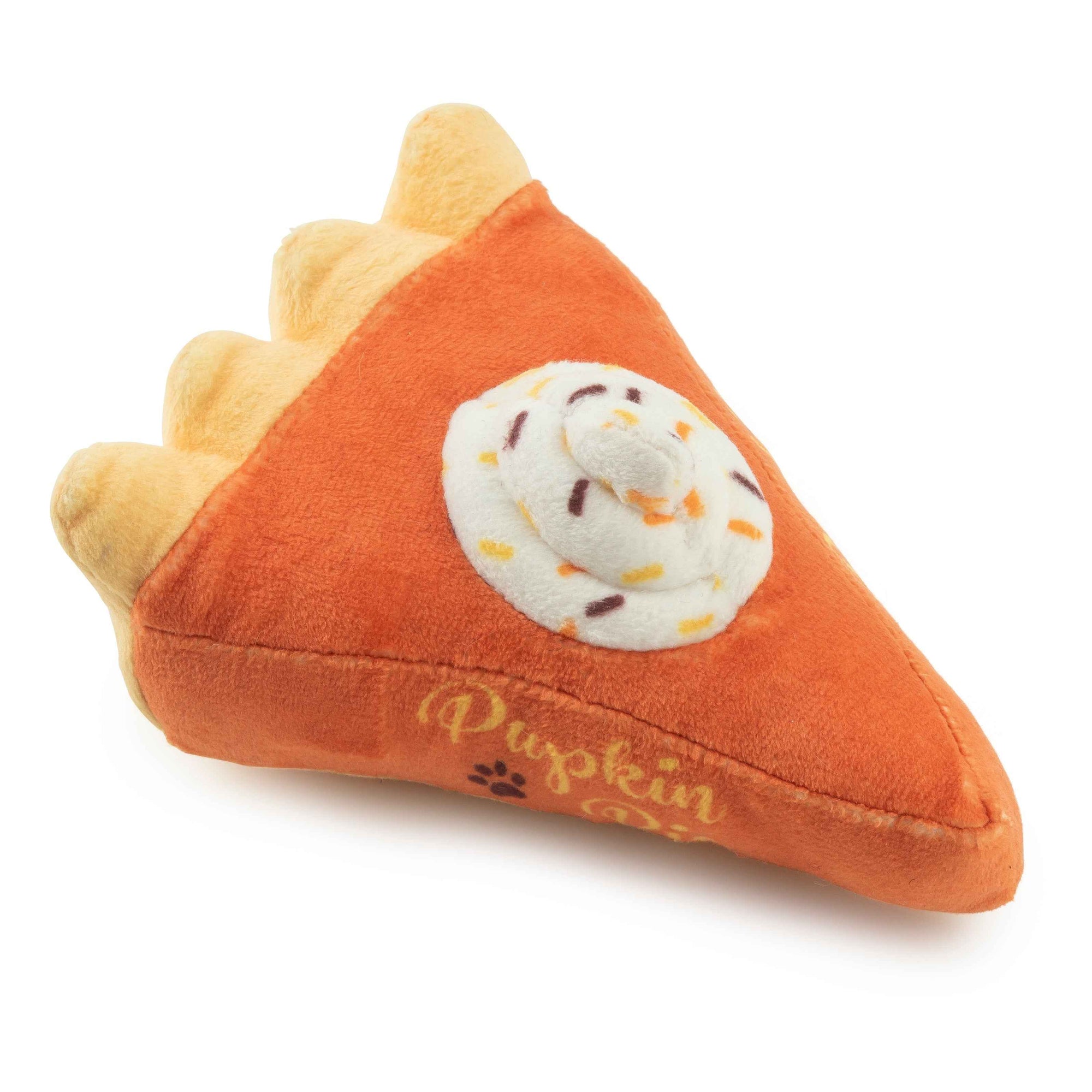 Haute Diggity Dog Pupkin Pie Slice Plush Dog Toy
