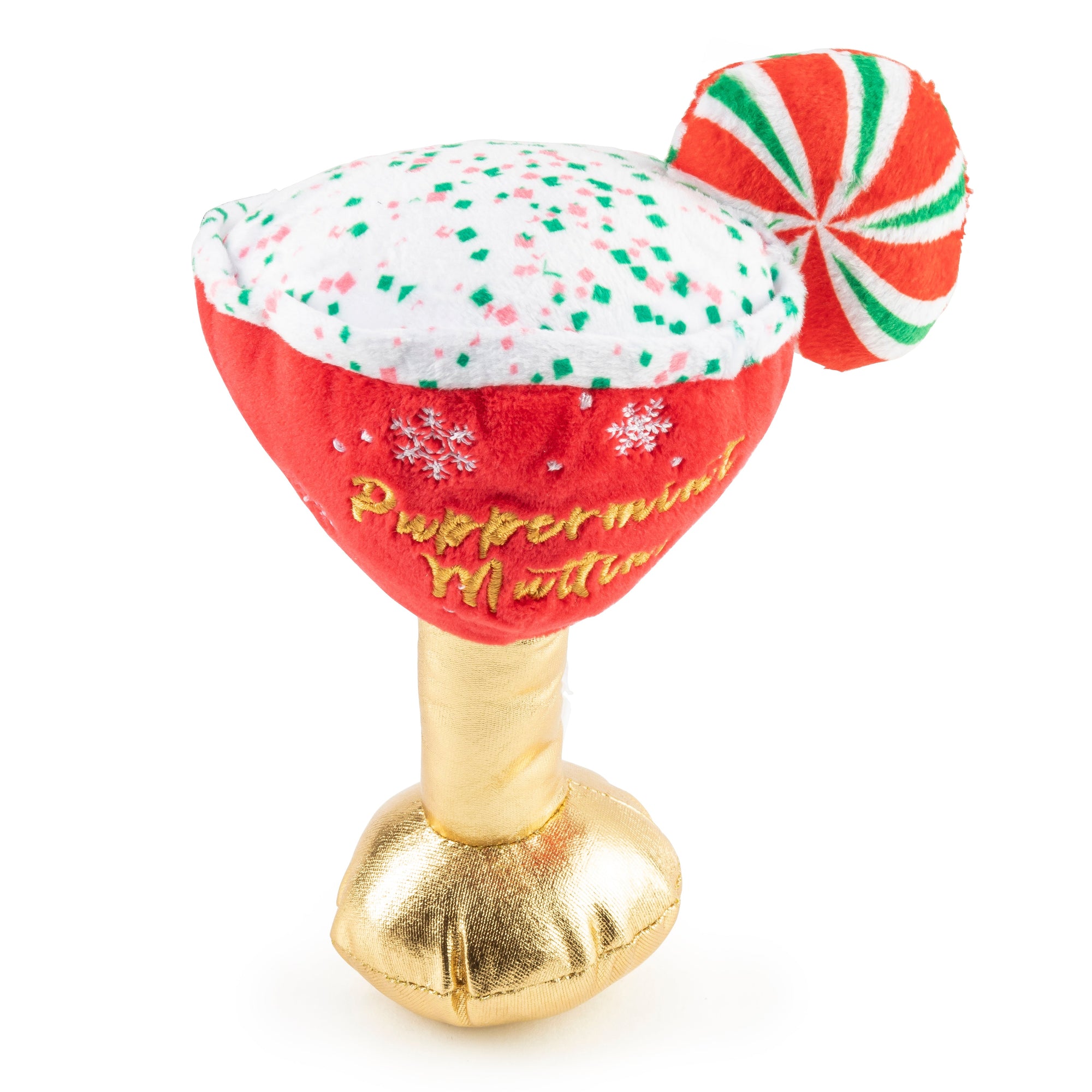 Haute Diggity Dog Puppermint Muttini Holiday Christmas Plush Dog Toy