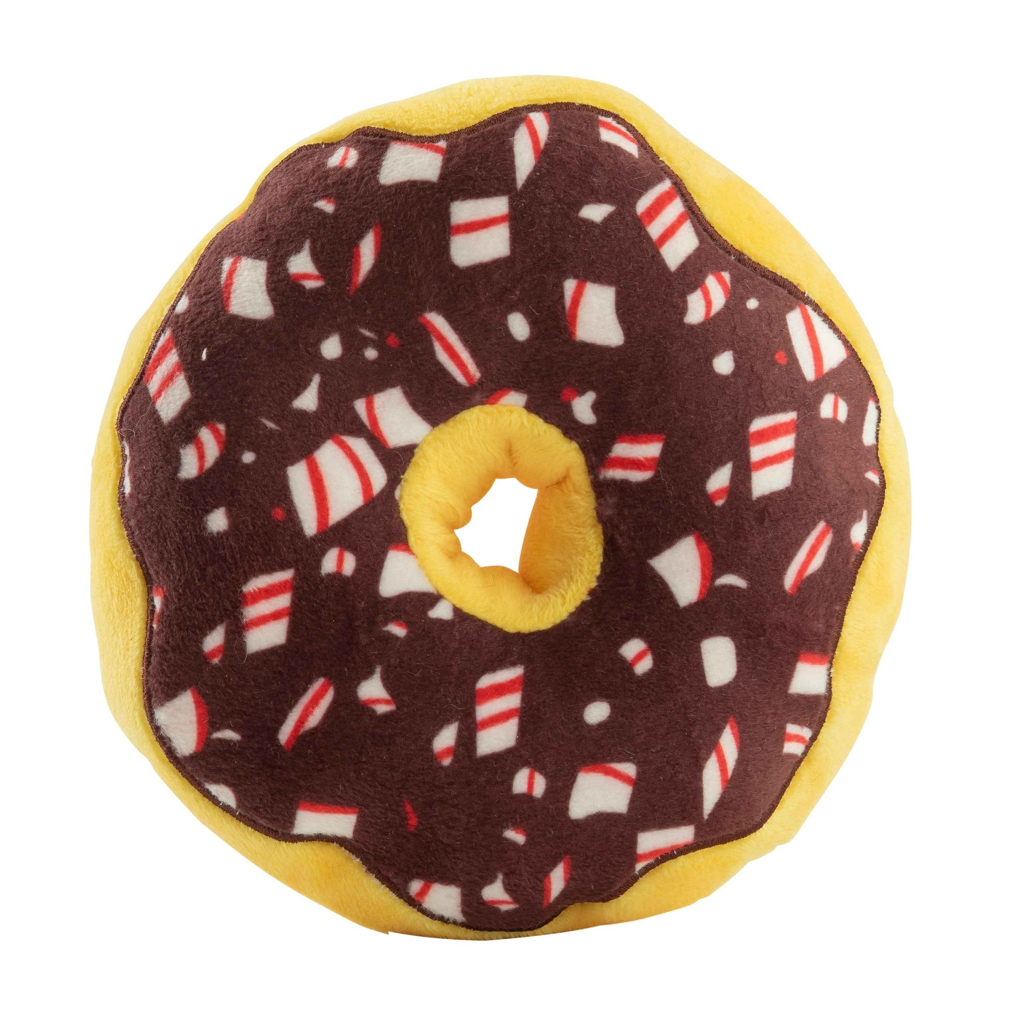Haute Diggity Dog Puppermint Donut Holiday Christmas Plush Dog Toy