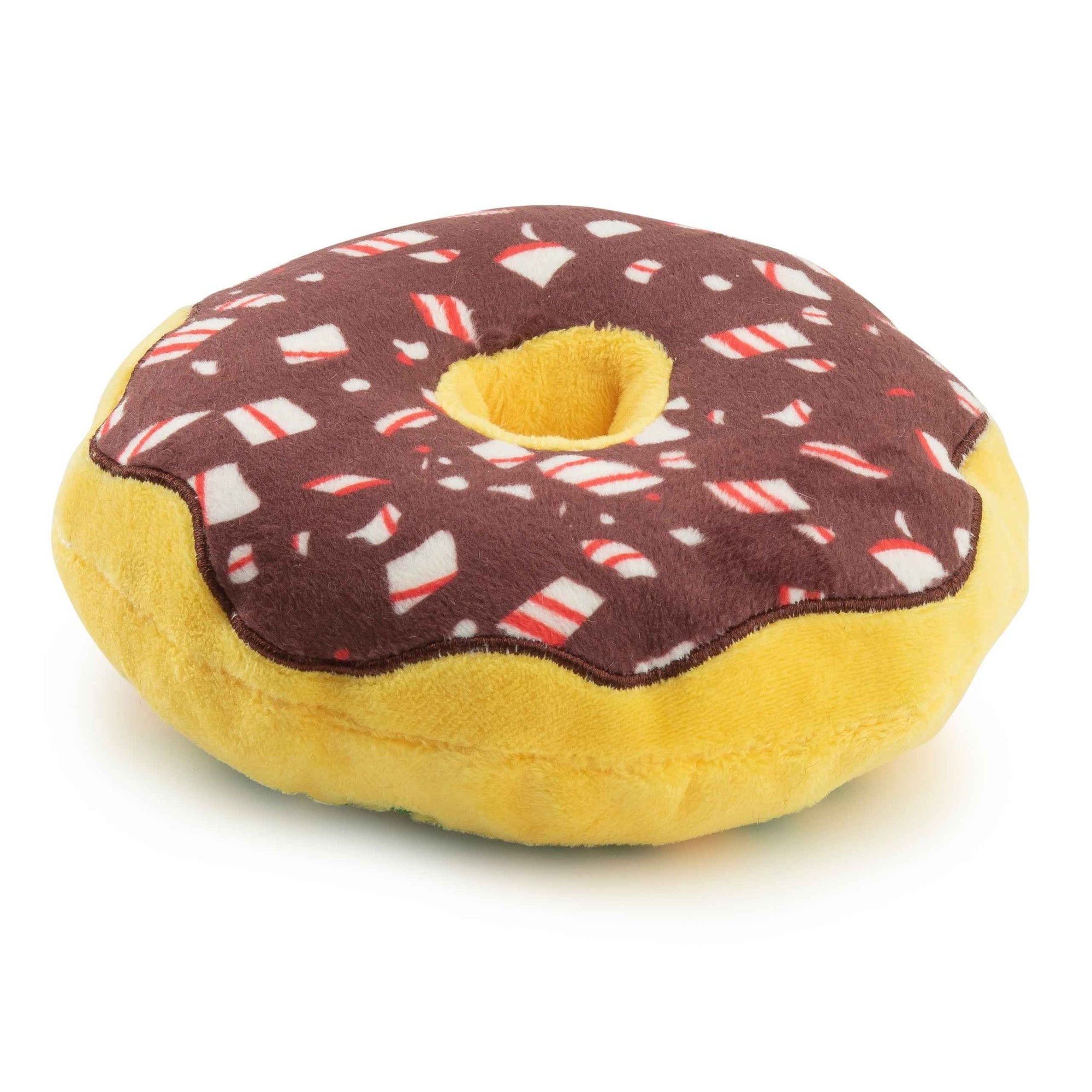 Haute Diggity Dog Puppermint Donut Holiday Christmas Plush Dog Toy