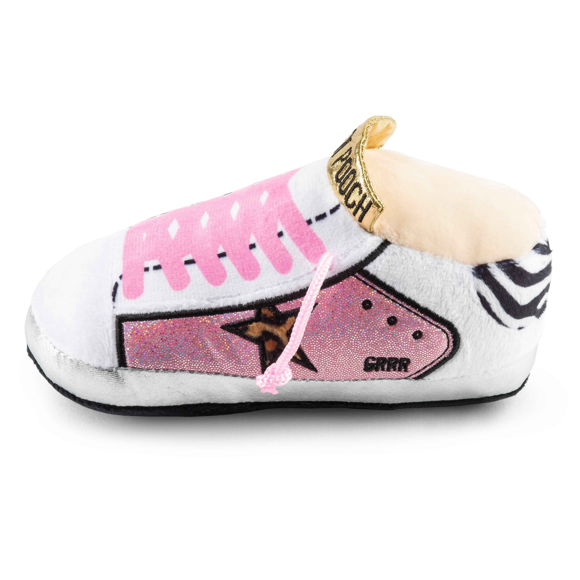 Haute Diggity Dog Golden Pooch - Pink Plush Dog Toy