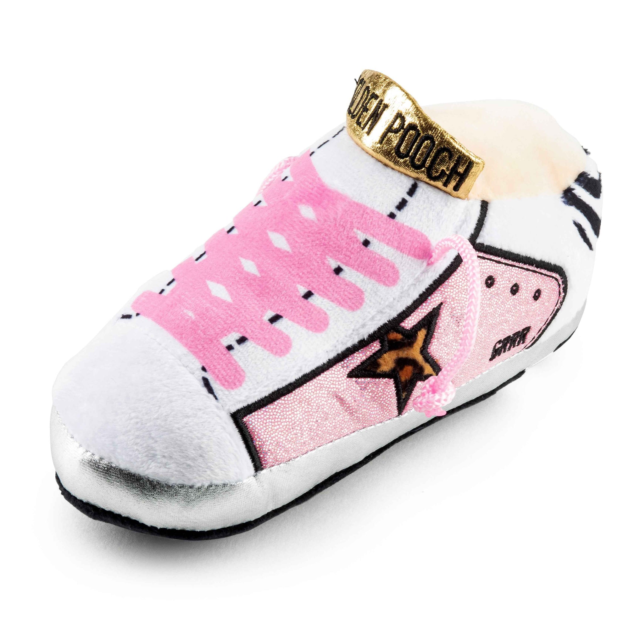 Haute Diggity Dog Golden Pooch - Pink Plush Dog Toy