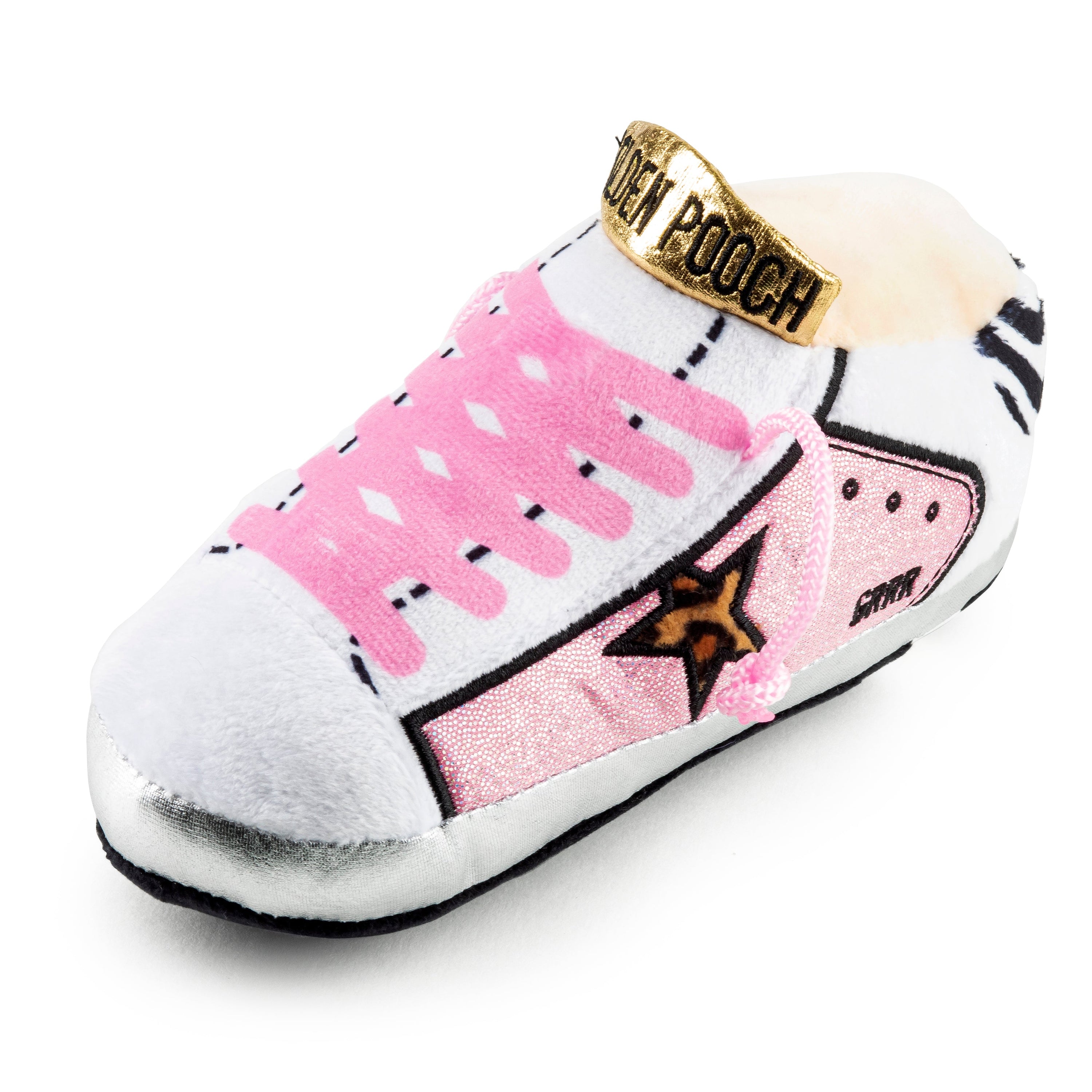 Haute Diggity Dog Golden Pooch - Pink Plush Dog Toy