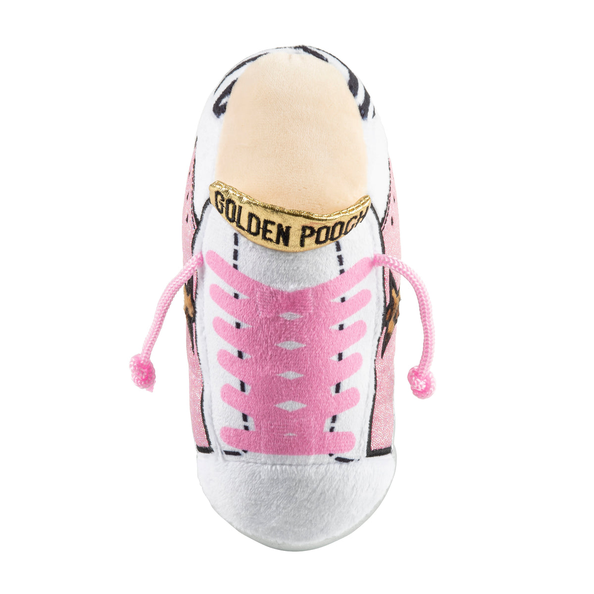 Haute Diggity Dog Golden Pooch - Pink Plush Dog Toy