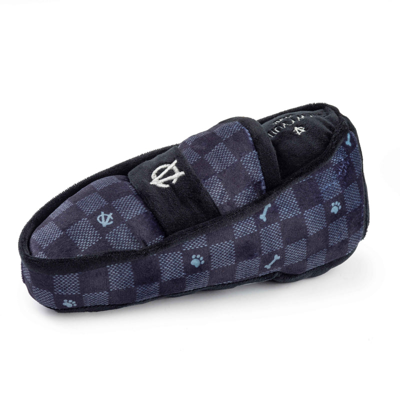 Haute Diggity Dog Black Checker Chewy Vuiton Loafer Plush Dog Toy