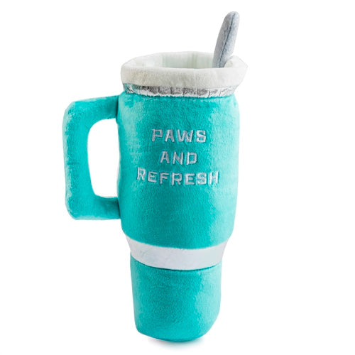 Haute Diggity Dog Snuggly Cup - Teal Plush Dog Toy