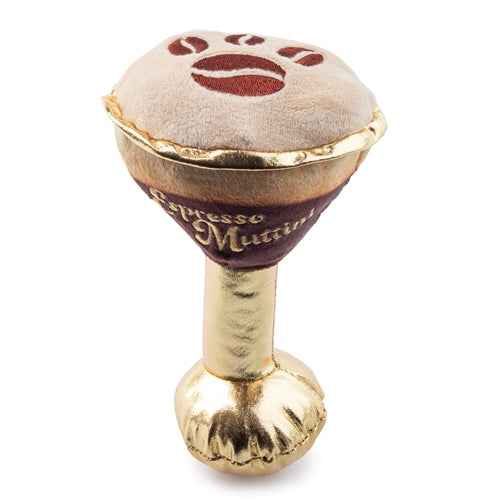 Haute Diggity Dog Espresso Muttini Plush Dog Toy