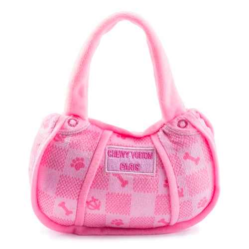 Haute Diggity Dog Pink Checker Chewy Vuiton Handbag Dog Leash