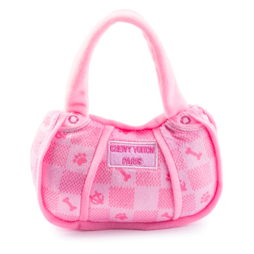Haute Diggity Dog Pink Checker Chewy Vuiton Handbag Dog Leash