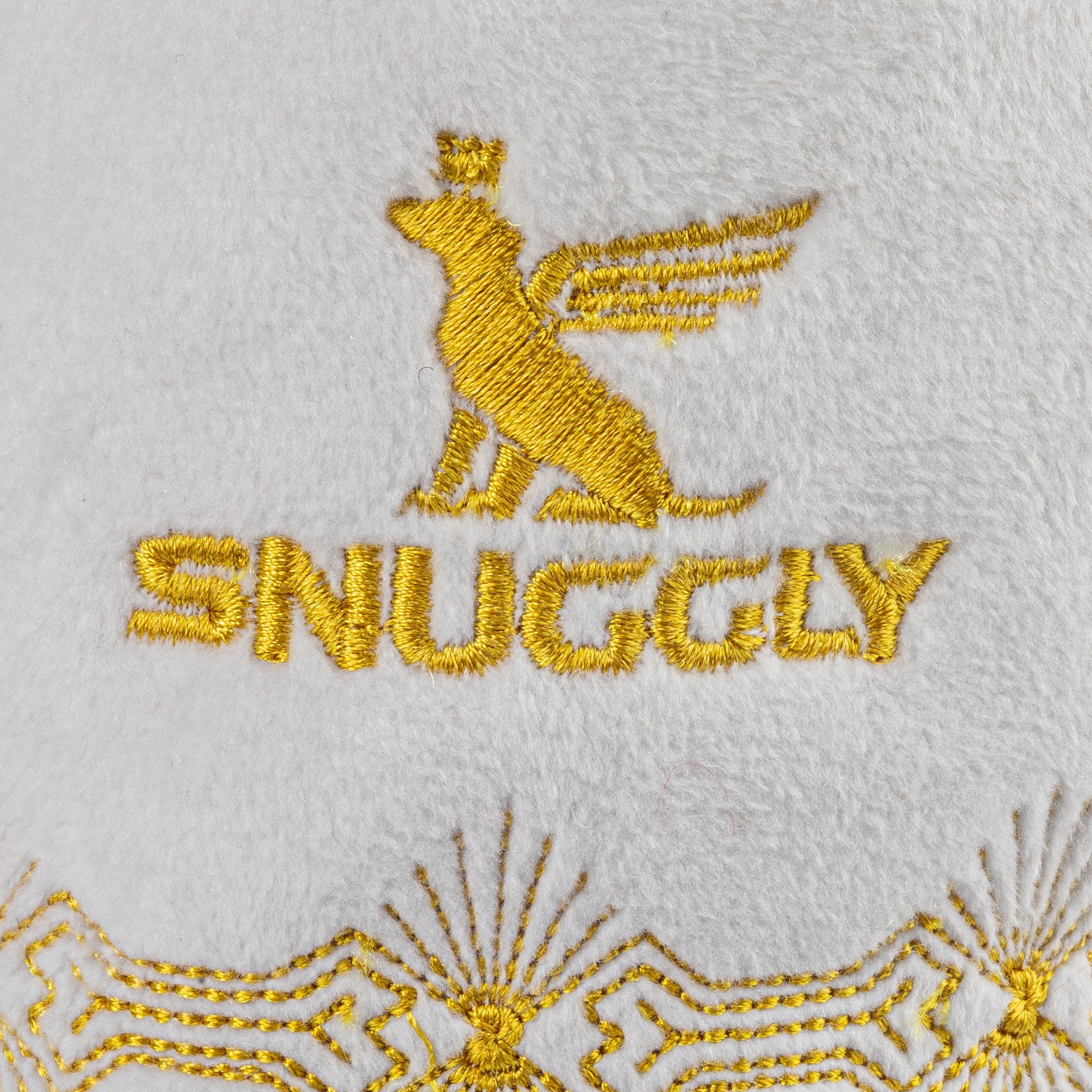 Haute Diggity Dog Holiday Snuggly Cup - Ivory Christmas Plush Dog Toy