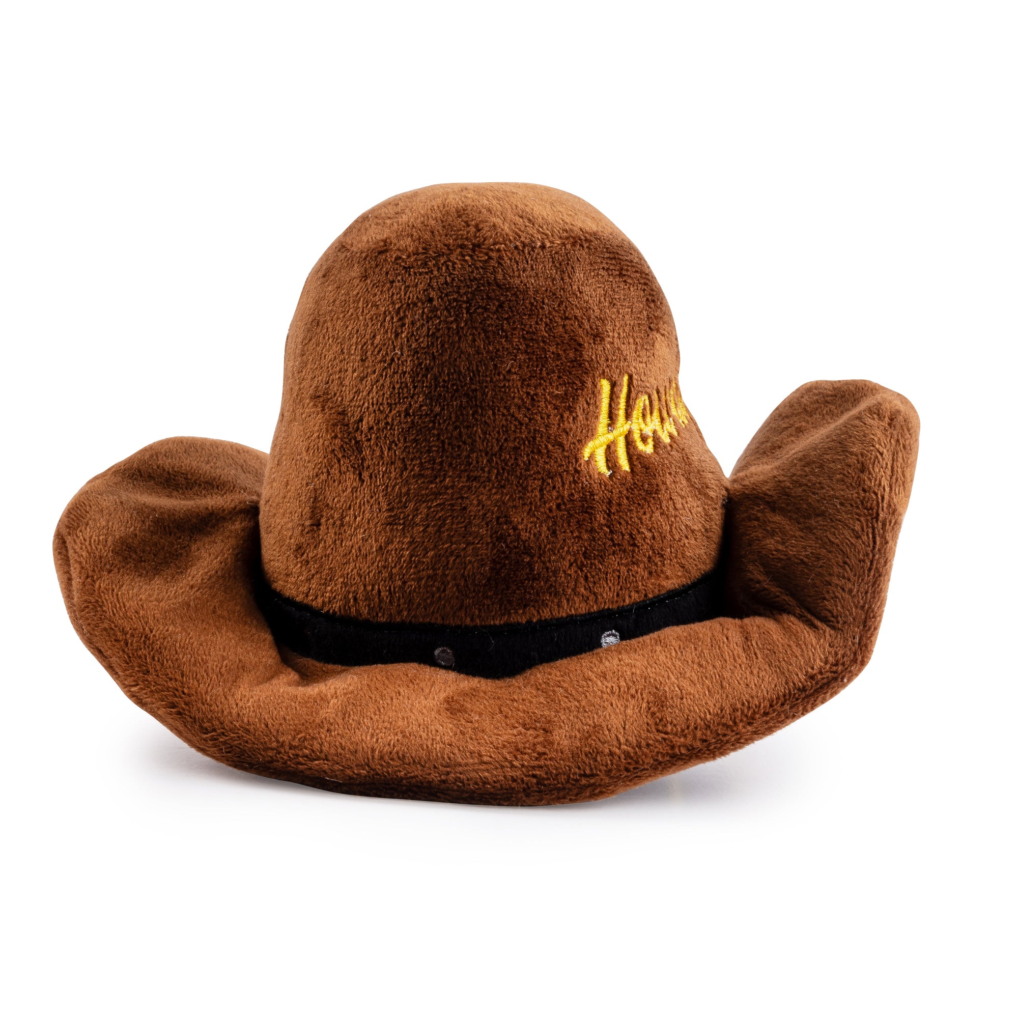 Haute Diggity Dog Brown Cowboy Hat Plush Dog Toy