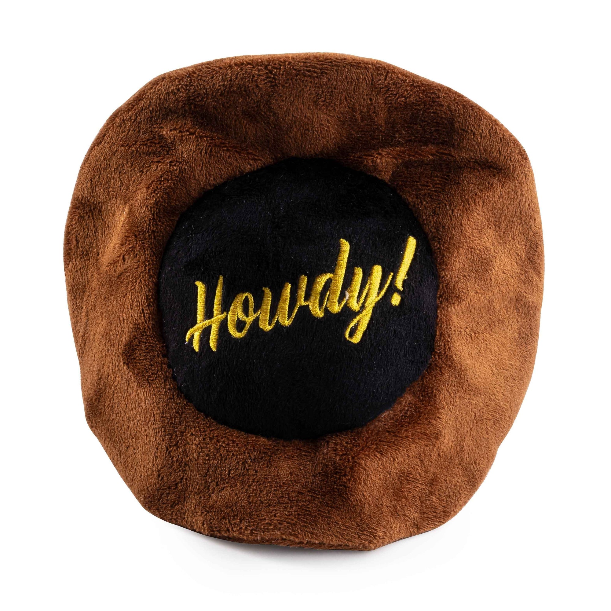 Haute Diggity Dog Brown Cowboy Hat Plush Dog Toy