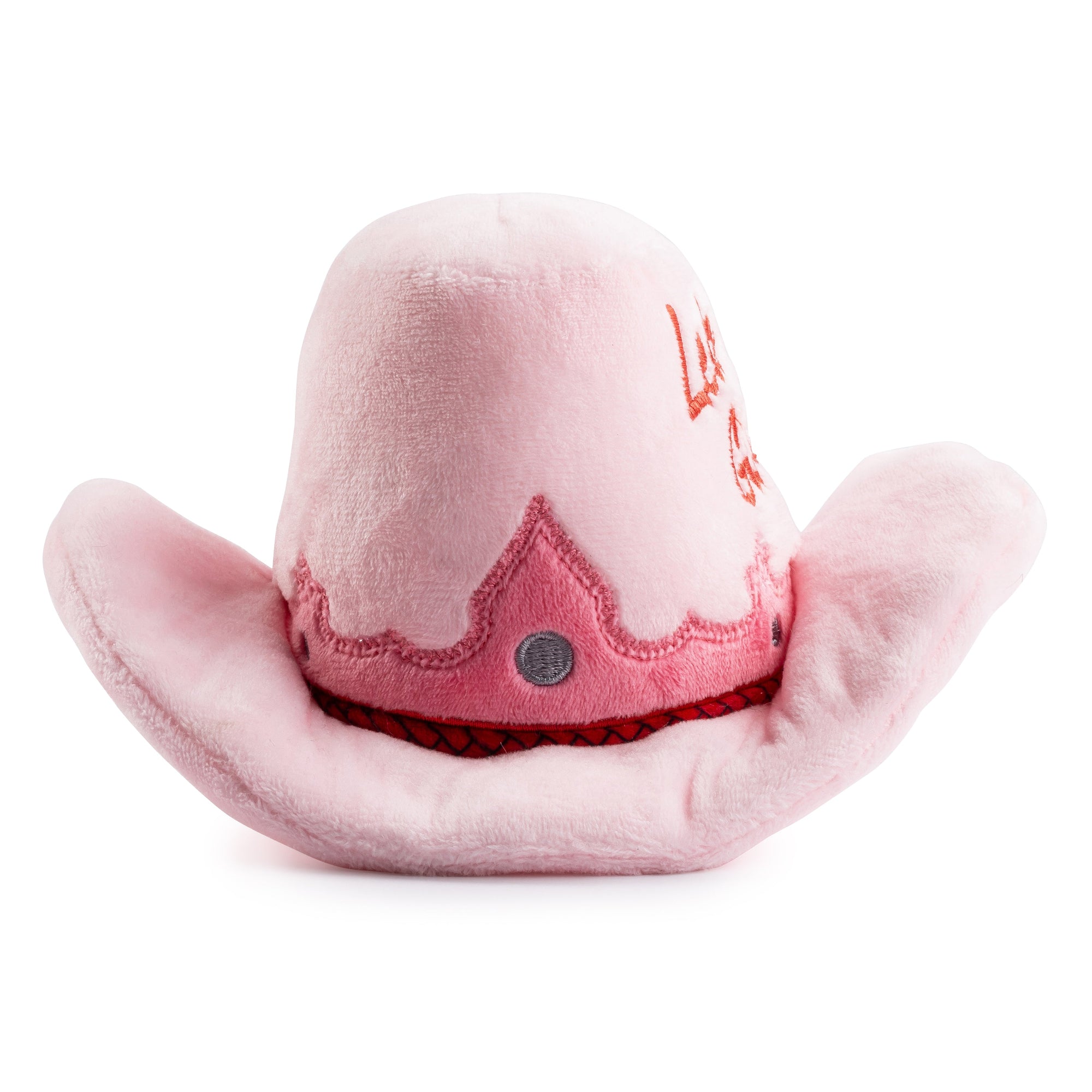 Haute Diggity Dog Pink Cowgirl Hat Plush Dog Toy