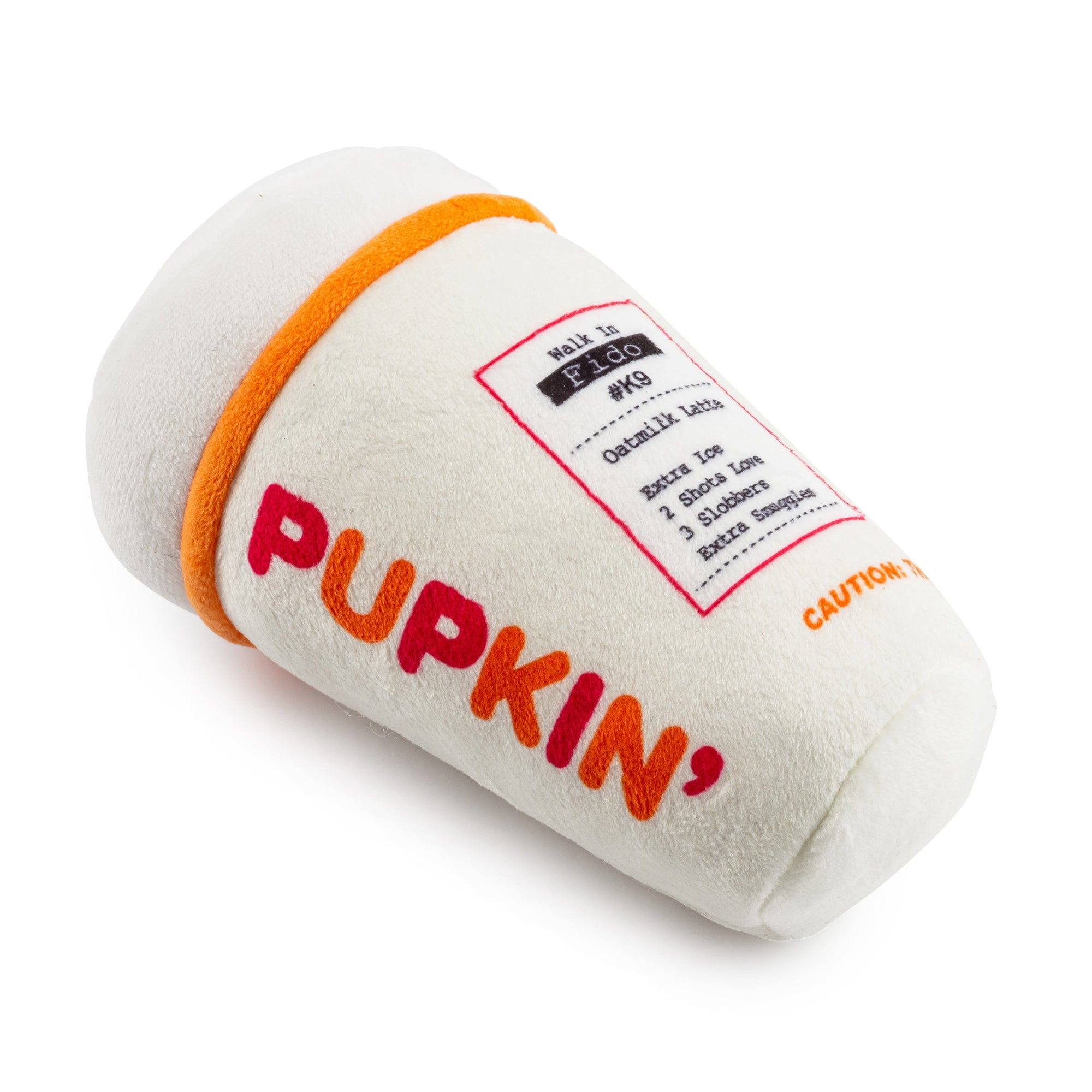 Haute Diggity Dog Pupkin Donuts Hot Coffee Plush Dog Toy