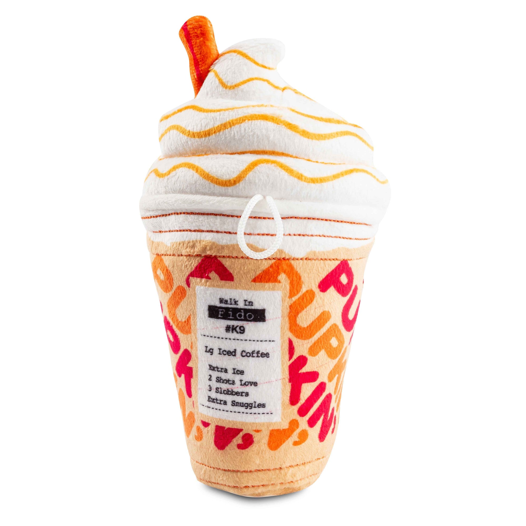Haute Diggity Dog Pupkin Donuts Iced Coffee Plush Dog Toy