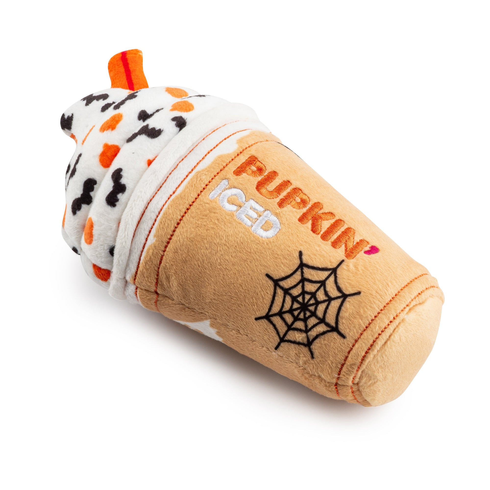 Haute Diggity Dog Pupkin Donuts Halloween Iced Cup Plush Dog Toy