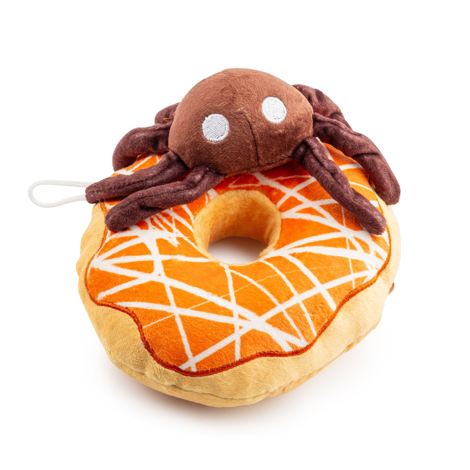 Haute Diggity Dog Spider Donut Plush Dog Toy