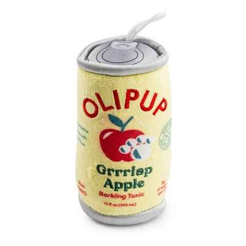 Haute Diggity Dog Olipup Soda Grrrisp Apple Christmas Plush Dog Toy