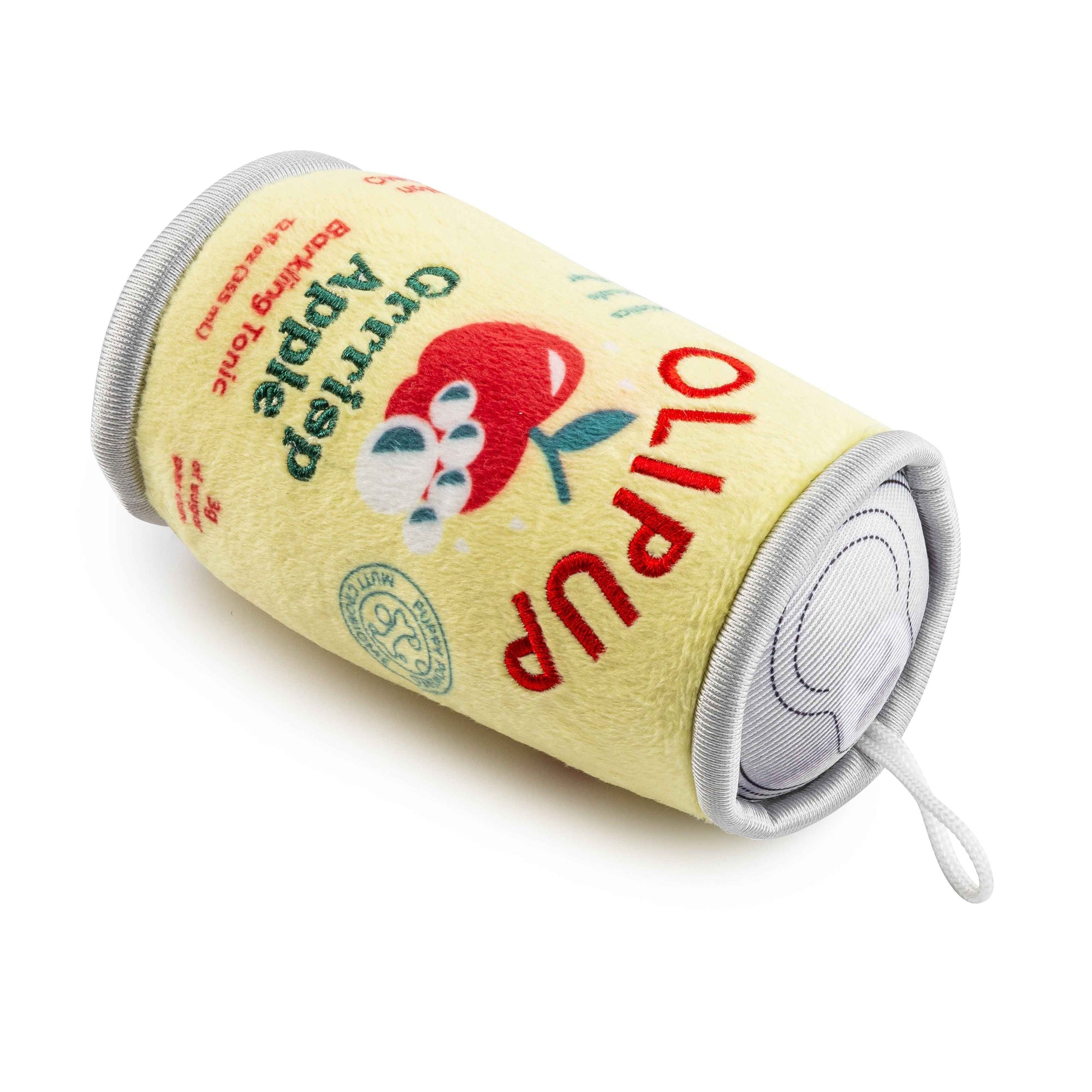 Haute Diggity Dog Olipup Soda Grrrisp Apple Christmas Plush Dog Toy