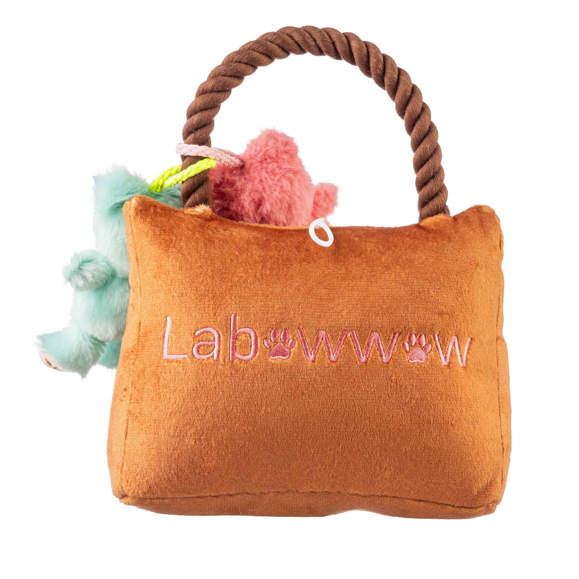 Haute Diggity Dog Labowwow Handbag Plush Dog Toy