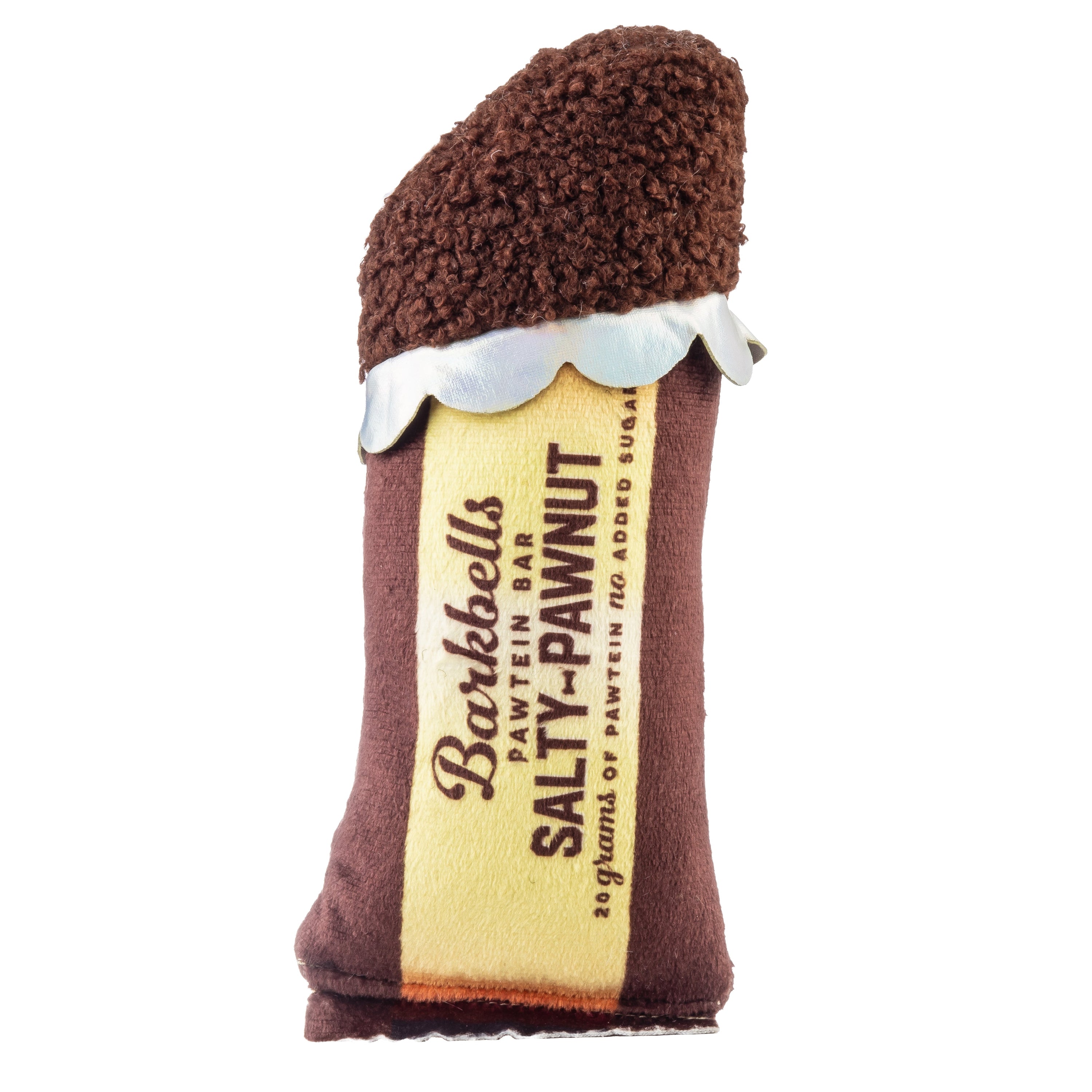 Haute Diggity Dog Barkbells Pawtein Bar Plush Dog Toy