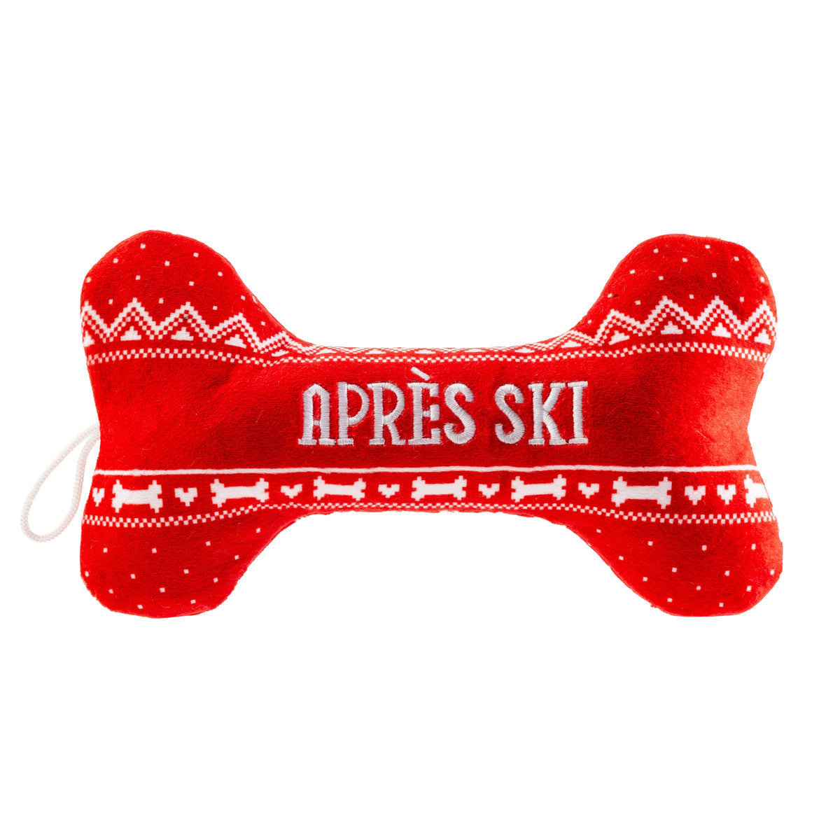 Haute Diggity Dog Apres Ski Fairisle Bone Dog Toy