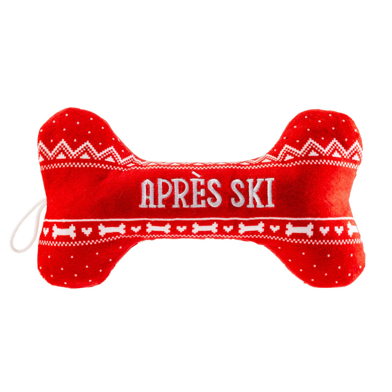 Haute Diggity Dog Apres Ski Fairisle Bone Dog Toy