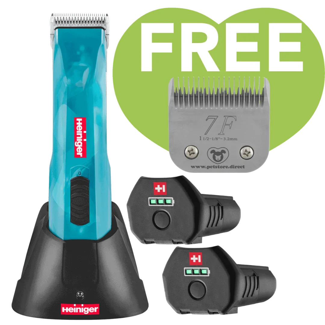 Opal Cordless Clipper 2 Batteries with 7F Blade by Heiniger