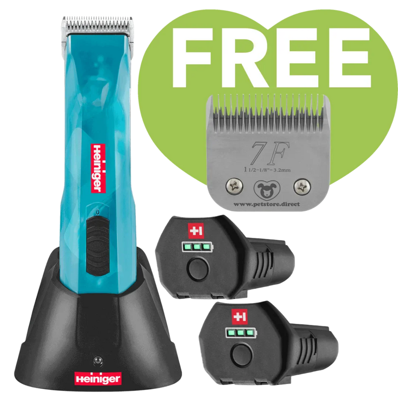 Opal Cordless Clipper 2 Batteries with 7F Blade by Heiniger