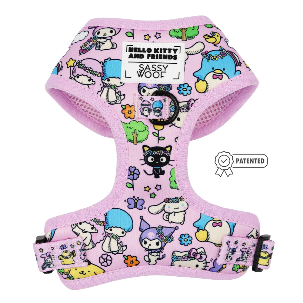 Dog Adjustable Harness - Hello Kitty® & Friends Flower Festival