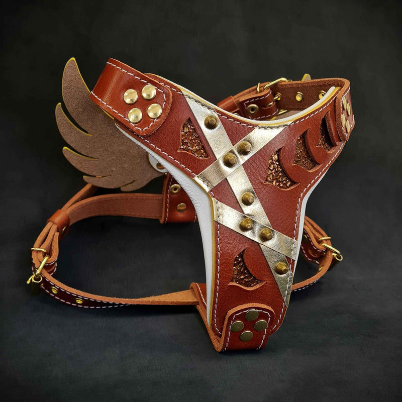 Bestia Hermes Leather Small to Medium Dog Harness