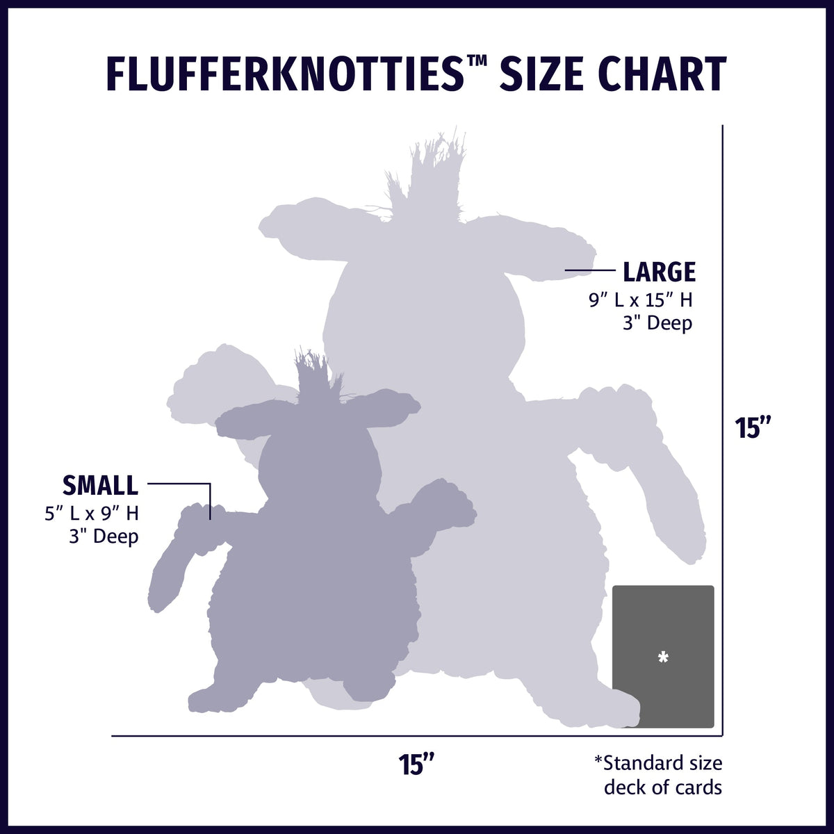 Louise Lamb HuggleFleece FlufferKnottieTM Plush Dog Toy