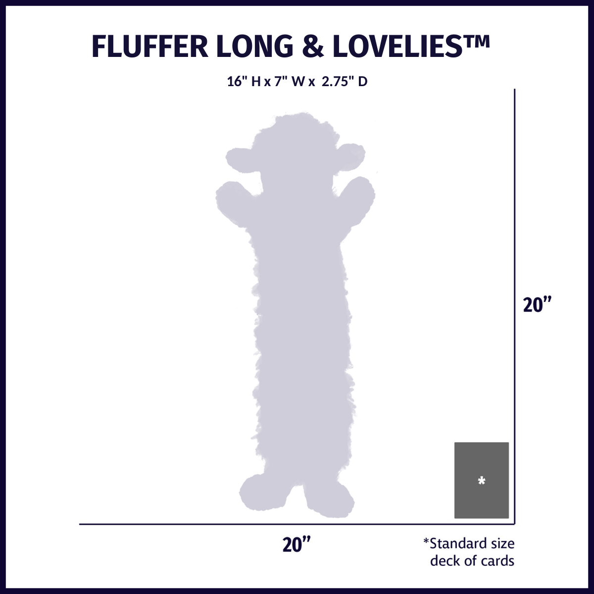 Penelope Pig Fluffer Long & LovelieTM Durable Plush Dog Toy