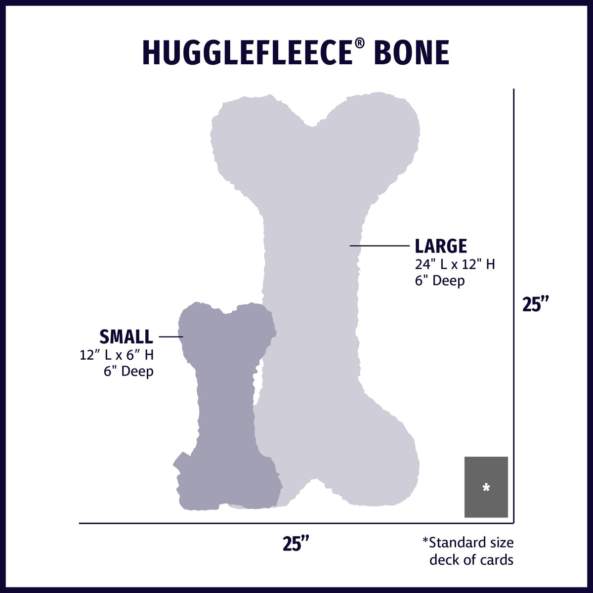 HuggleFleece 2 Plush Bone Dog Toy