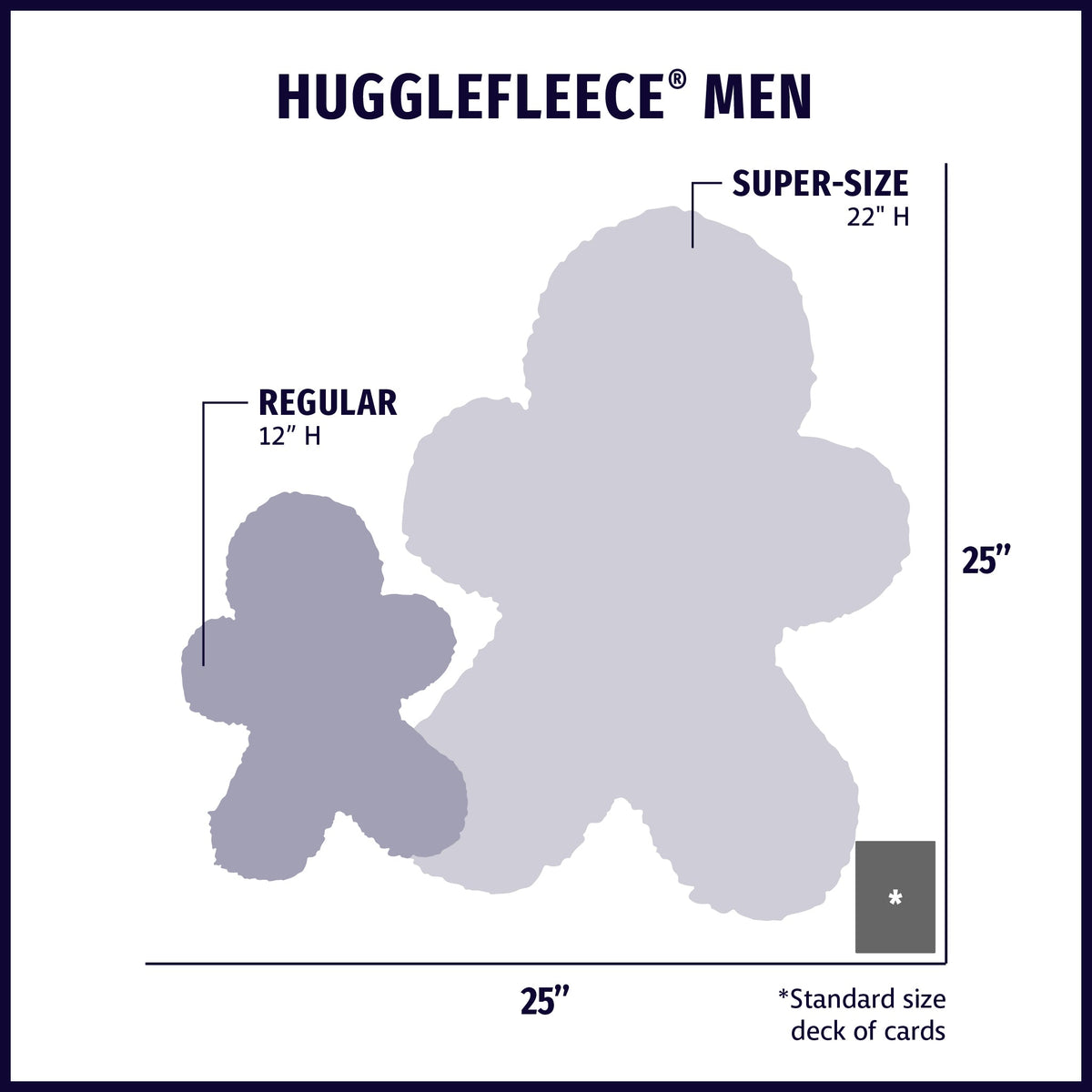 HuggleFleece Man Plush Dog Toy, Regular