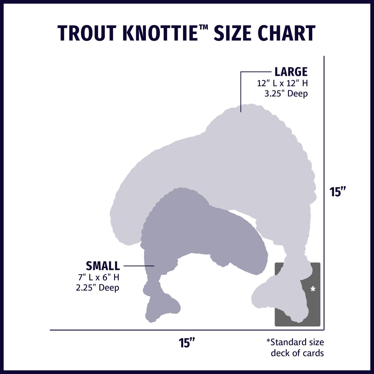 Rauccous Rainbow Trout Knottie Plush Dog Toy