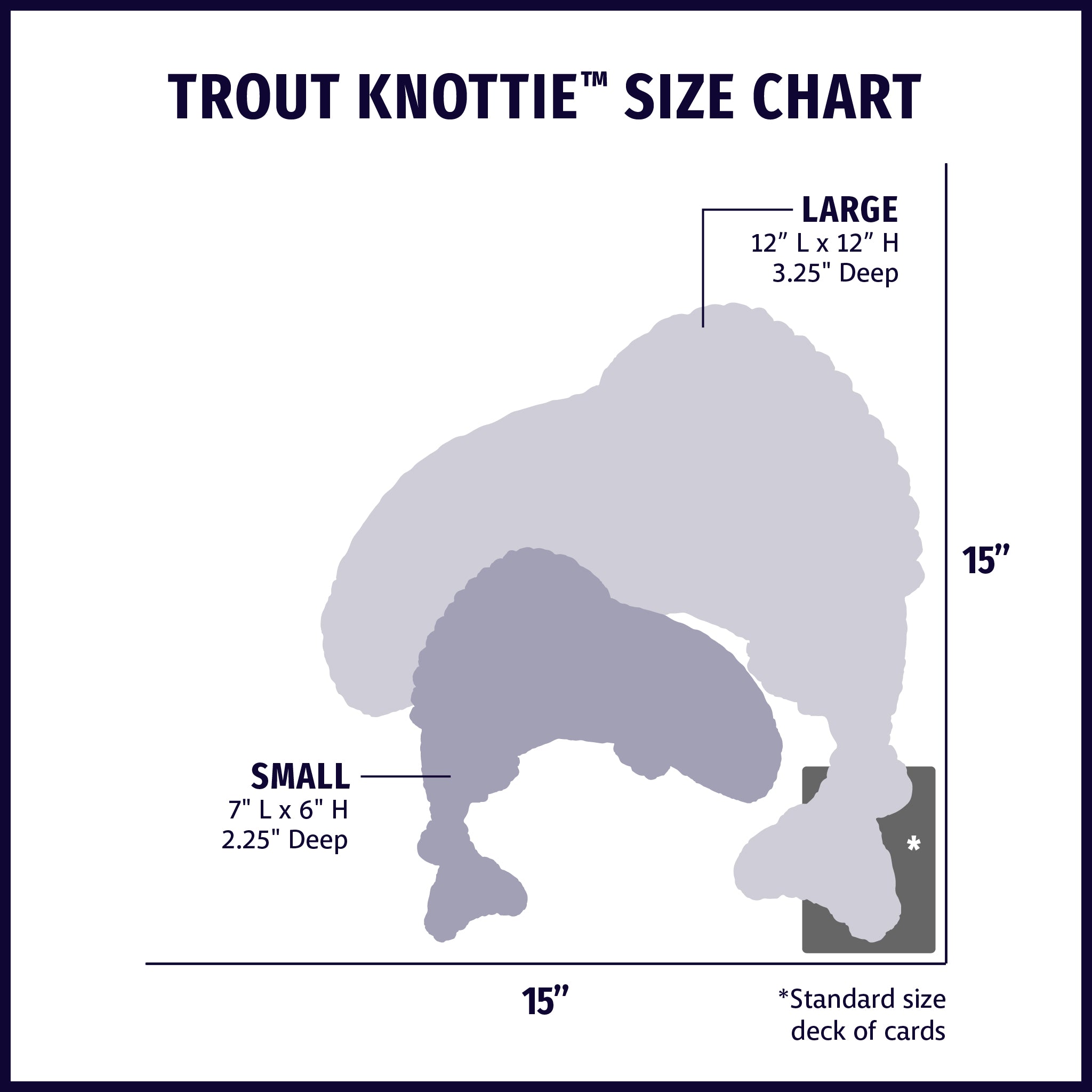 Rauccous Rainbow Trout Knottie Plush Dog Toy