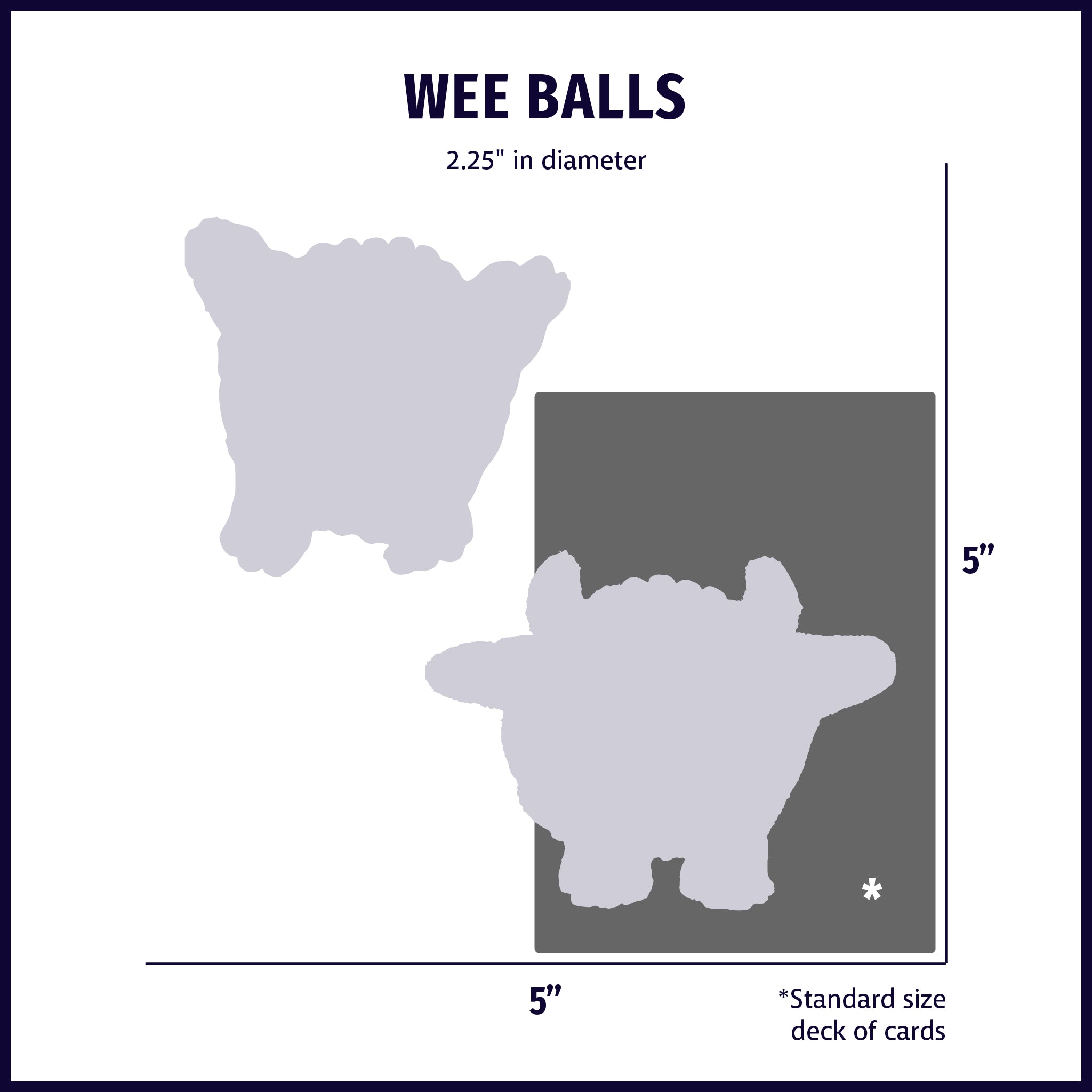 Wee Huggles Assorted Balls Dog Toys, 5 Pack